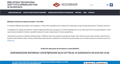Desktop Screenshot of biblioteka.instytutu.spawalnictwa.pl