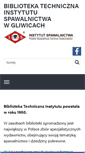 Mobile Screenshot of biblioteka.instytutu.spawalnictwa.pl
